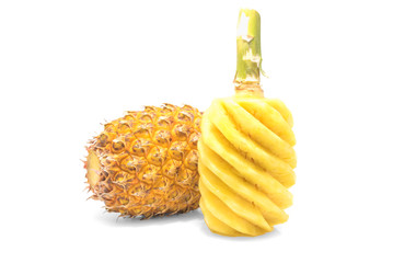Pineapple isolated on white background.