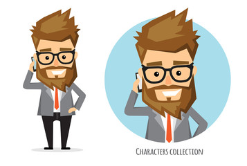 Businessman talking on the phone