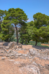 Phaistos palace archaeological site on Crete