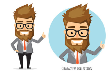 Positive guy smiling and recommended.