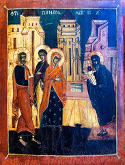Fototapeta premium The presentation of Jesus in the Temple, 18th century icon