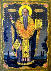 Saint Haralampus  Walachia, 1785 icon