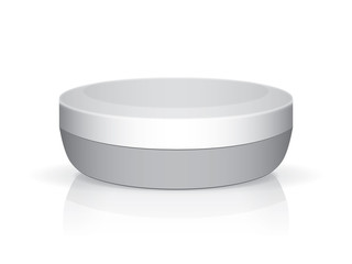 A jar of cream for your design and logo. It's easy to change colors. Mock Up. Vector EPS 10