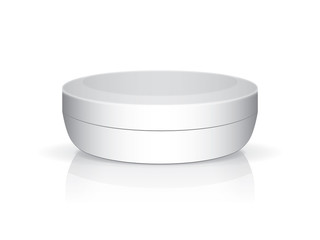 A jar of cream for your design and logo. It's easy to change colors. Mock Up. Vector EPS 10