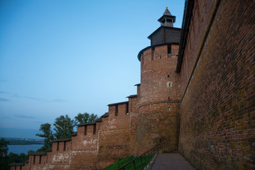 the walls of Nizhny Novgorod Kremlin