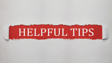 Helpful tips