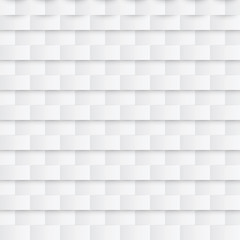 Abstract paper seamless pattern. White geometric background