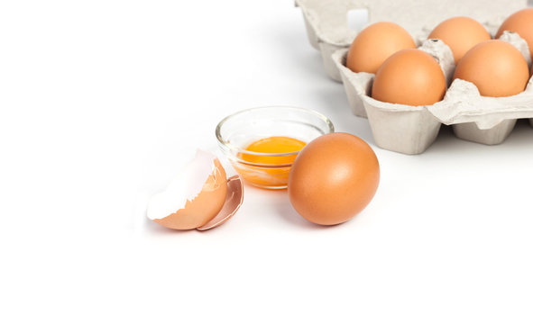 Chicken eggs in pulp