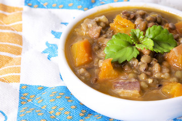 delicious lentil stew
