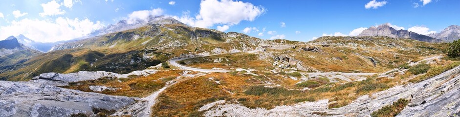 San-Bernardino-Pass, Schweiz, Panorama