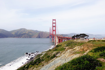 Fototapeta na wymiar San Francisco's Golden Gate Bridge