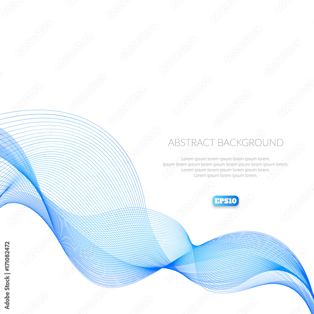 Poster abstract background with geometric pattern of lines. wave and distortion of forms. glide in the air.