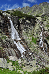 Waterfall in rocks High Tatras © meryll