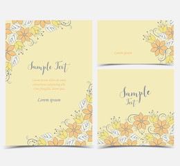 Floral greeting cards