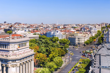Fototapeta na wymiar panorama of Madrid, Spain