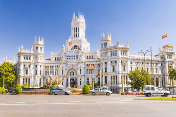 Plaza Cibeles In Madrid, Spain