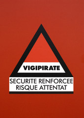 avertissement de sécurité vigipirate