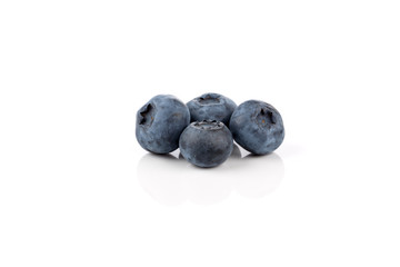 blueberries isolated close up