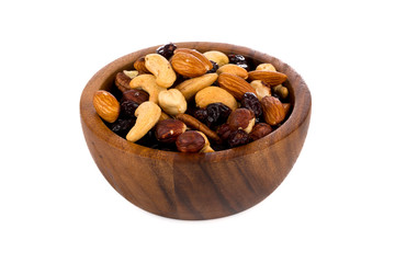 Mix nuts, dry fruits and grapes