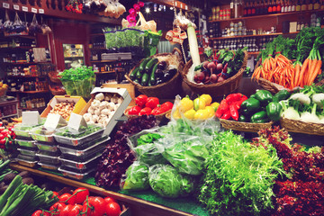 Vegetables at a market