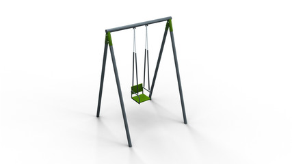 swing 3d illustration render
