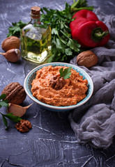 Arabic or Middle Eastern dip Muhammara