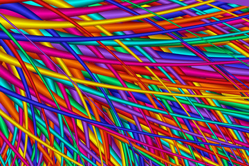  Abstract Bright Fiber Background   - Fractal Art  