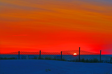 Sonnenuntergang Strand Ostsee