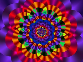  Bright Silk Brilliant Chic Flower  Background   - Fractal Art  