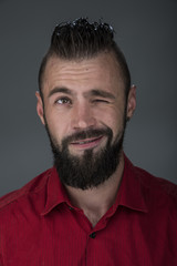 Fototapeta premium emotional guy