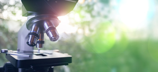 Optical microscope - science and laboratory equipment. Microscope is used for conducting planned,...