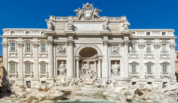 Rome, Italy - Magnificent "Trevi Fountain."