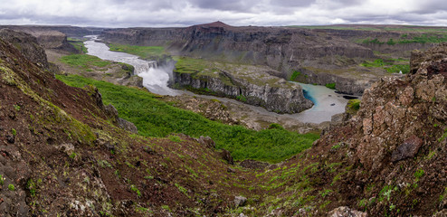 Hafragilsfoss waterfall in Iceland