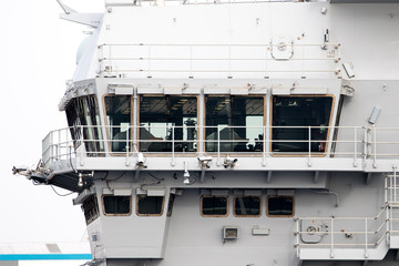 Aircraft Carrier in Port