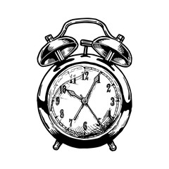 Illustration of old Alarm clock