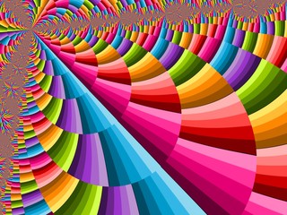 Obraz premium Abstract Bright Floral Background - Fractal Art 