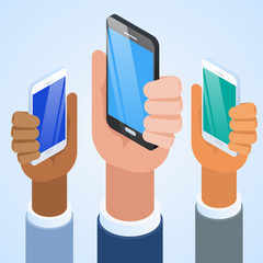 Presentation of the new smartphone.