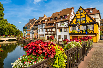 Old town of Colmar, Alsace, France - obrazy, fototapety, plakaty