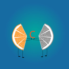 Orange and lack of vitamin C