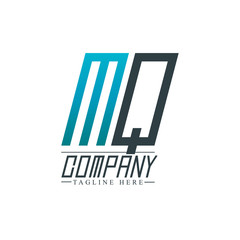 Initial Letter MQ Design Logo Template
