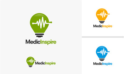 Healthcare and Medical Inspiration logo template, Inspire Doctor logo designs vector