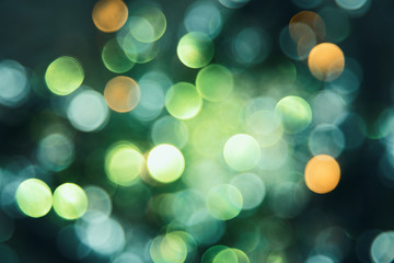 Sparkling Turquoise Lights Background, Party Or Christmas Texture