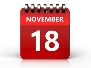 3d 18 november calendar