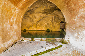 Fountain of Fontebranda in Siena