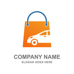 Automotive Shop Showroom Car Logo Vector Icon