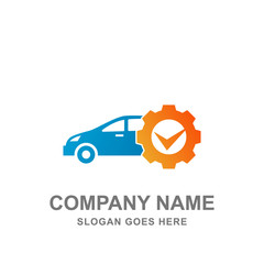 Automotive Service Car Logo Vector Icon 