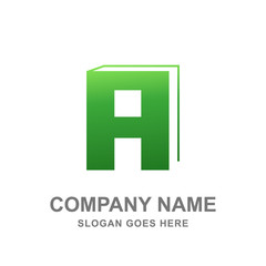 G Letter Book Education Vector Illustration 