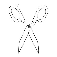 kitchen scissors isolated icon vector illustration design