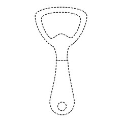 bottle opener kitchen cutlery icon vector illustration design