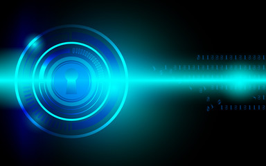 A digital technology security vector image 
